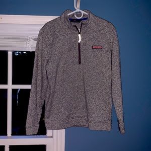 Vineyard Vines Quarter Zip, Size M, Light Grey